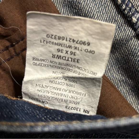 Men's 20x Blue Jeans size 36x36 - Picture 3 of 4